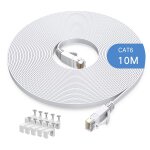 Tianyi - câble ethernet cat6 de 10m, long câble internet haut débit, design plat, 1 gbit / s, pour console ... Tianyi - câble ethernet cat6 de 10m, long câble internet haut débit, design plat, 1 gbit / s, pour console ...
