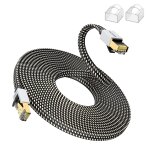 Tianyi - câble ethernet cat8 25m, cordon de raccordement lan tressé en nylon haute vitesse, câble plat ... Tianyi - câble ethernet cat8 25m, cordon de raccordement lan tressé en nylon haute vitesse, câble plat ...