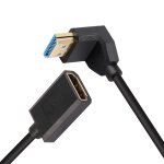 Tianyi - cble hdmi court 8 k, 0, 3 m, coud  90 degrs, ultra haut dbit, hdmi 2. 1 mle vers femelle, ...