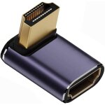 Tianyi - cble hdmi mle 8k vers hdmi 2. 1 femelle vertical coud  90 degrs uhd profil bas adaptateur ...