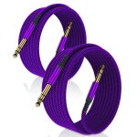 Tianyi - câble instrument audio stéréo 6. 35mm (6m / 2 pack) cordon tressé en nylon jack trs 1 / 4 mâle ... Tianyi - câble instrument audio stéréo 6. 35mm (6m / 2 pack) cordon tressé en nylon jack trs 1 / 4 mâle ...