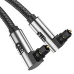 Tianyi - câble optique audio 90 degrés câble toslink câble pour home cinéma, télévision, barre de son, ... Tianyi - câble optique audio 90 degrés câble toslink câble pour home cinéma, télévision, barre de son, ...