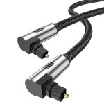 Tianyi - câble optique audio 90 degrés câble toslink câble pour home cinéma, télévision, barre de son, ... Tianyi - câble optique audio 90 degrés câble toslink câble pour home cinéma, télévision, barre de son, ...