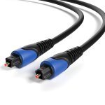 Tianyi - cble optique toslink de 2 m - cble numrique - cble audio - contacts plaqus or - fibre optique ...