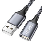 Tianyi - cble rallonge usb 2. 0 1m, cble extension usb 2. 0 mle a vers femelle a nylon tress compatible ...