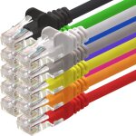 Tianyi - cble rseau cat 6 10 couleurs - 0, 25 m - (set) - cble ethernet cat6 cble lanka cble patch ...