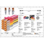 Tianyi - cble rseau cat7 cat 7 10 gb / s sftp - 10x 0, 25m - rj45 ethernet lan dsl routeur modem - ...