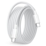 Tianyi - cable usb c 100w 3m, cable chargeur usb c charge rapide c�ble type c cable iphone 3m long tress� ...