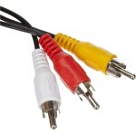 Tianyi - câble vidéo hq jack vers rca - longueur : 1, 5 m - prise jack 4 broches - 3, 5 mm vers 3 x rca ... Tianyi - câble vidéo hq jack vers rca - longueur : 1, 5 m - prise jack 4 broches - 3, 5 mm vers 3 x rca ...