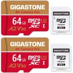 Tianyi - carte mmoire 64 go lot de 2 cartes, 4k camra pro, compatible avec gopro switch, vitesse 95 ...