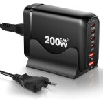 Tianyi - chargeur usb c rapide multiple, 200w 6 port gan iii prise usb c chargeur rapide telephone portable ... Tianyi - chargeur usb c rapide multiple, 200w 6 port gan iii prise usb c chargeur rapide telephone portable ...