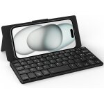 Tianyi - clavier bluetooth pliable, mini clavier sans fil double canal, [azerty] clavier bluetooth avec ...