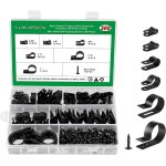 Tianyi - clips cbles, 300 pices attache cable rangement de cable fixation management, gestion clips ...