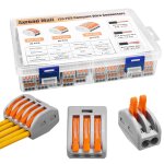 Tianyi - compact connecteur, 120 pices connecteurs compacts pour pissure, cosses  pince  levier connecteur ...