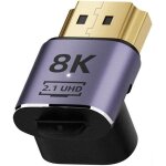 Tianyi - cy adaptateur convertisseur hdmi 2. 1, hdmi mle vers femelle coud  90 degrs vers le haut ...