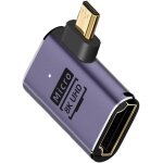 Tianyi - cy adaptateur convertisseur micro hdmi 2. 1, micro hdmi mle vers hdmi femelle 90 degrs coud ...
