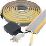 Tianyi - goulotte passe cable sol 3 m, autocollante cache cable sol, passage de cable au sol en pvc, ... Tianyi - goulotte passe cable sol 3 m, autocollante cache cable sol, passage de cable au sol en pvc, ...