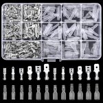 Tianyi - kit de 360 cosses plates, ensemble de cosses plates, connecteurs plats 2, 8 mm 4, 8 mm 6, 3 ...