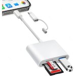 Tianyi - lecteur carte sd pour iphone / ipad / macbook / mac / camra (port lightening et port usb c), ...