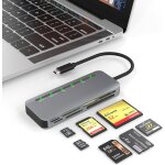 Tianyi - lecteur de carte sd usb c, 7 en 1 en aluminium lecteur de carte mmoire, usb - c 3. 1 (5gbps) ...