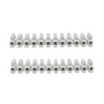 Tianyi - pack 2 reglette de connexion corps isolant en polypropylne 16 mm 24a blanc clema de connexion ...