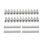 Tianyi - pack de 6 rglettes de connexion corps isolant en polypropylne 4 mm 24a blanc cl de connexion ...