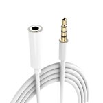 Tianyi - rallonge jack 3, 5 mm avec microphone 4 broches rallonge casque 3, 5 mm mle  femelle compatible ...