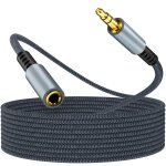 Tianyi - rallonge jack 5 m en nylon tressé, câble d'extension audio jack stéréo 3, 5 mm pour prise d'entrée ... Tianyi - rallonge jack 5 m en nylon tressé, câble d'extension audio jack stéréo 3, 5 mm pour prise d'entrée ...