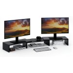 Tianyi - rehausseur de support pour deux moniteurs, support de moniteur, support pour écran, organisateur ... Tianyi - rehausseur de support pour deux moniteurs, support de moniteur, support pour écran, organisateur ...