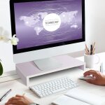 Tianyi - support de bureau pour moniteur blanc titane Tianyi - support de bureau pour moniteur blanc titane