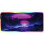 Tianyi - tapis de souris de jeu anim rvb, 900 x 400 x 3 mm, grand tapis de souris xxl, sous - main led ...