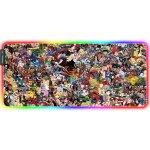 Tianyi - tapis de souris de jeu anim rvb - 900 x 400 x 3 mm - xxl - sous - main led avec base en caoutchouc ...