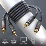 Tianyi - u2013 cble rca u2013 10m u2013 cble audio stro 2 x 2 cinch particulirement rsistant et ...