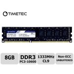 Timetec hynix ic 8gb ddr3 1333mhz pc3 - 10600 unbuffered non - ecc 1. 5v cl9 2rx8 dual rank 240 pin udimm ...