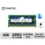 Timetec hynix ic compatible with apple 4gb ddr3 1333mhz pc3 - 10600 sodimm memory upgrade for selected ...