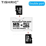 Tishric - adaptateur micro sd tf vers ms, lecteur de carte mmoire, mini memory stick, pro duo, sony ...