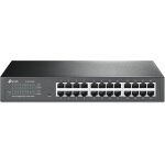Tl - sg1024de 24 - port desktop gigabit easy - smart ethernet switch, steel case, 13 inch rack - mount ...