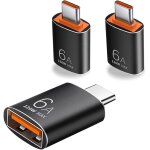 Tlp - adaptateur usb c vers usb (3 pack), adaptateur otg de type c vers usb 3. 1 pour smartphones et ...