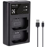 Tlp - np - fz100 chargeur rapide double emplacement, double interface micro usb et type - c, batterie ...
