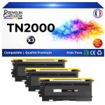 Tn2000 tn2005 tn350 pack 3 toners compatibles pour brother hl 2030 2040 2070n dcp 7010 7020 mfc 7420 ...