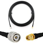 Tnc m�le vers sma m�le 10m c�ble coaxial - cable d'extension hf240 (lmr 240 �quivalent) etanche - rallonge ...