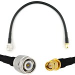 Tnc m�le vers sma m�le 30cm c�ble coaxial - cable d'extension hf240 (lmr 240 �quivalent) etanche - rallonge ...
