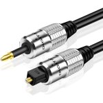Tnp câble audio optique numérique mini vers toslink (1, 8 m) ¿ adaptateur standard convertisseur jack ... Tnp câble audio optique numérique mini vers toslink (1, 8 m) ¿ adaptateur standard convertisseur jack ...