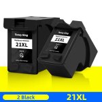 Toney king - cartouche d'encre compatible pour hp, 21, 22 xl, pour garden 21, 22, pour deskjet f2180, ...