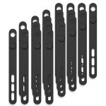 Topk - organisateur de cble en silicone rutilisable, attaches de cble, enrouleur de bureau, pinces ...