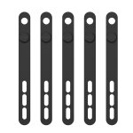 Topk - organisateur de cble en silicone rutilisable, attaches de cble, enrouleur de bureau, pinces ...