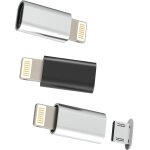 Trahoo - lot de 3 adaptateurs de charge micro usb vers connecteur lightning pour iphone 14 13 12 pro ...