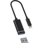 Trahoo - adaptateur lightning usb pour apple iphone 14 ipad air pro c�ble otg transfert de donn�es m�moire ...