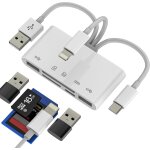 Trahoo - adaptateur usb c lightning usb(5in1)usb otg 3. 0 câble lecteur de carte sd pour apple iphone ... Trahoo - adaptateur usb c lightning usb(5in1)usb otg 3. 0 câble lecteur de carte sd pour apple iphone ...