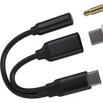 Trahoo - adaptateur usb - c vers jack 3. 5mm pour apple pour iphone 15 pro max plus, pour ipad air, compatible ...